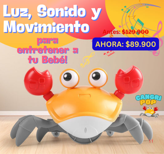 CANGREJO JUEGUETE LUZ Y MOVIMIENTO