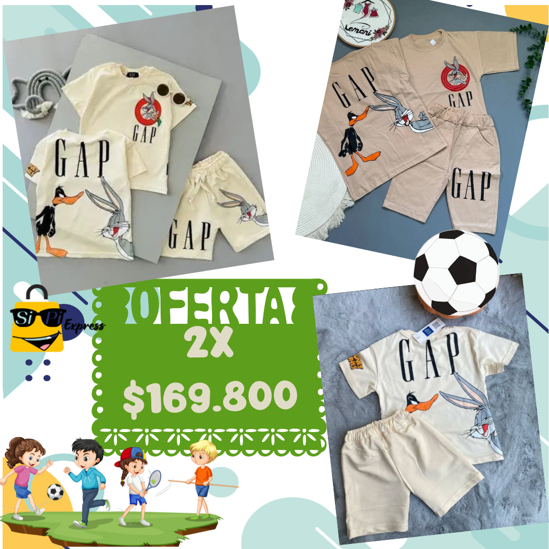 CONJUNTO LOONEY TUNNES