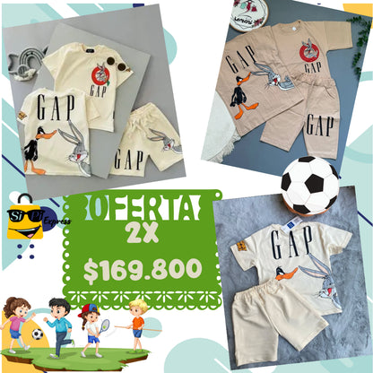 CONJUNTO LOONEY TUNNES