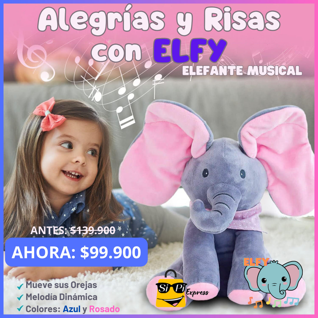 PELUCHE ELEFANTE DUMBO CON PILAS